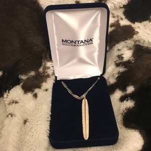 Montana Silversmith feather necklace.